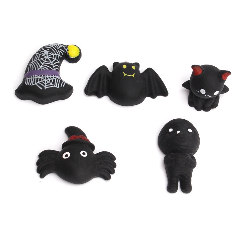 1 Đồ Chơi Bóp Giảm Căng Thẳng Hình Bí Ngô Ma Quái Halloween
