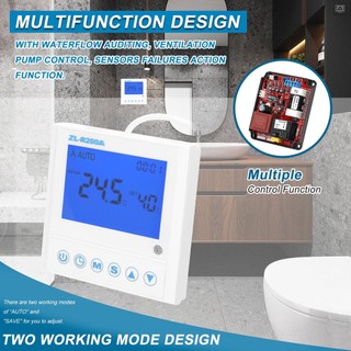 Universal Air-Source Water Heating Controller Heat Pump Auxiliary Heating Control Board Antifreeze Auto Deforst Water Flowing Warning with Sensors Failures Action Function