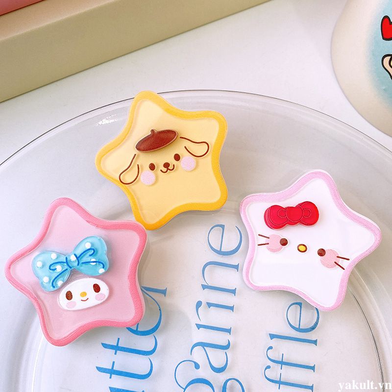 🎀 yakult 🎀Kẹp tóc ngôi sao hoạt hình mới dễ thương sanrio girl bangs kẹp phụ kiện tóc trẻ em