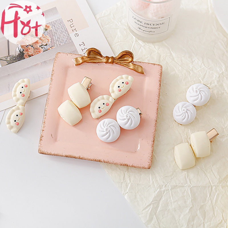 Jr Kẹp Tóc Hình Bánh Bao Hấp Nhỏ Nhắn Dễ Thương Phong Cách Hàn Quốc Cho Nữ vn