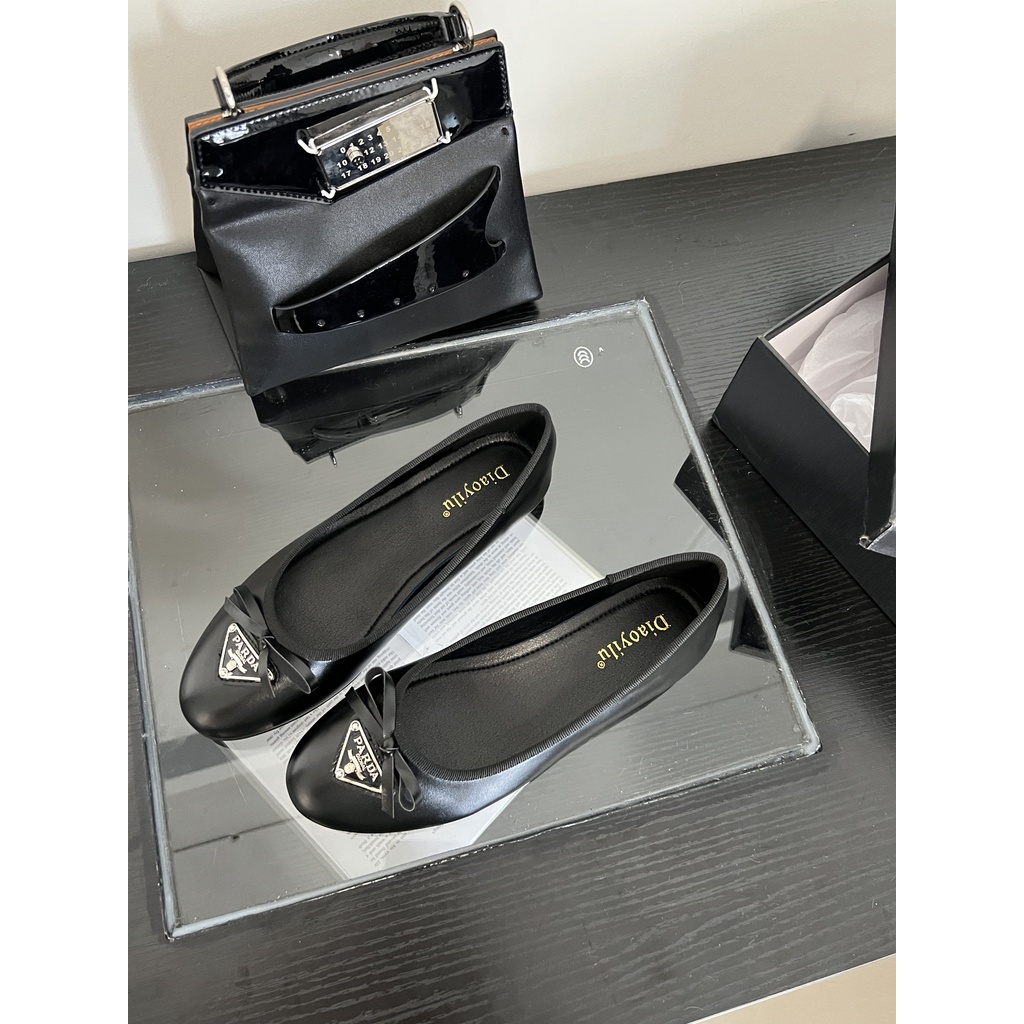 GiàY BúP Bê HìNh Tam GiáC ThắT Nơ Xinh XắN