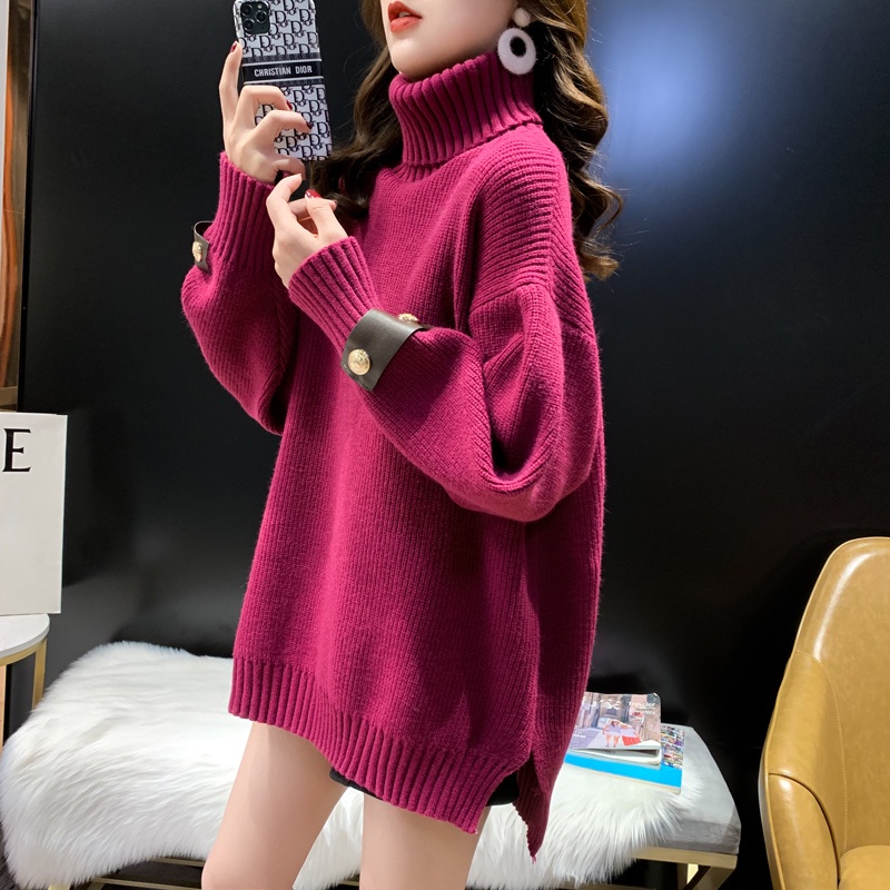 Áo sweater Cổ Lọ Dày Dặn Phong Cách Hàn Quốc Thời Trang Thu Đông Hàng Mới 2023 Dành Cho Bạn Nữ