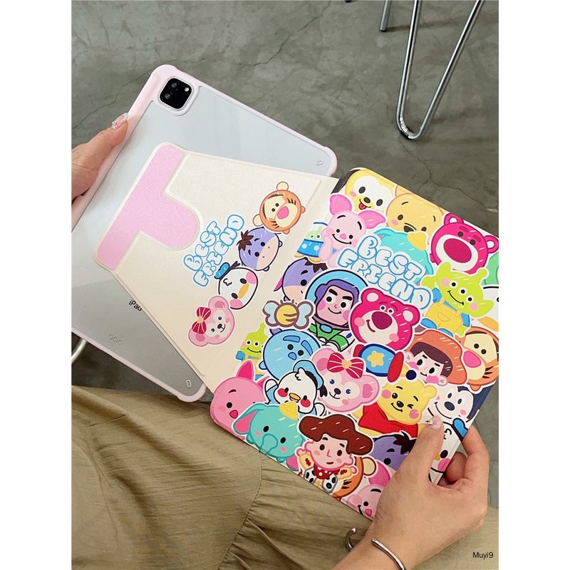 Bao Da Máy Tính Bảng In Hoạt Hình disney Cho ipad10.2 ipad10th mini6 ipad9.7 air10.9 pro11 / ipad12.9 ipad gen9 Ốp