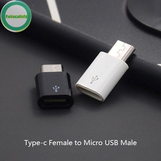 1 Đầu Chuyển Đổi parucutin Từ Cổng type c Sang Cổng micro usb Cho Điện Thoại android