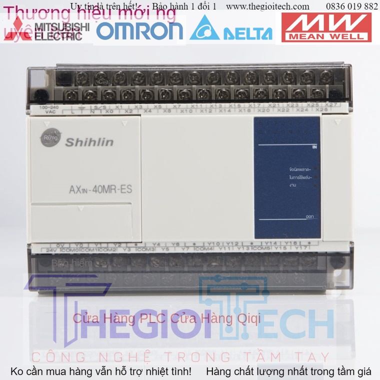 PLC Shihlin Đài Loan AX1N-60MT 40MT 24MT 14MT 60MR-ES 40MR-ES 24MR-ES 14MR-ES HÀNG NEW CHÍNH HÃNG 10