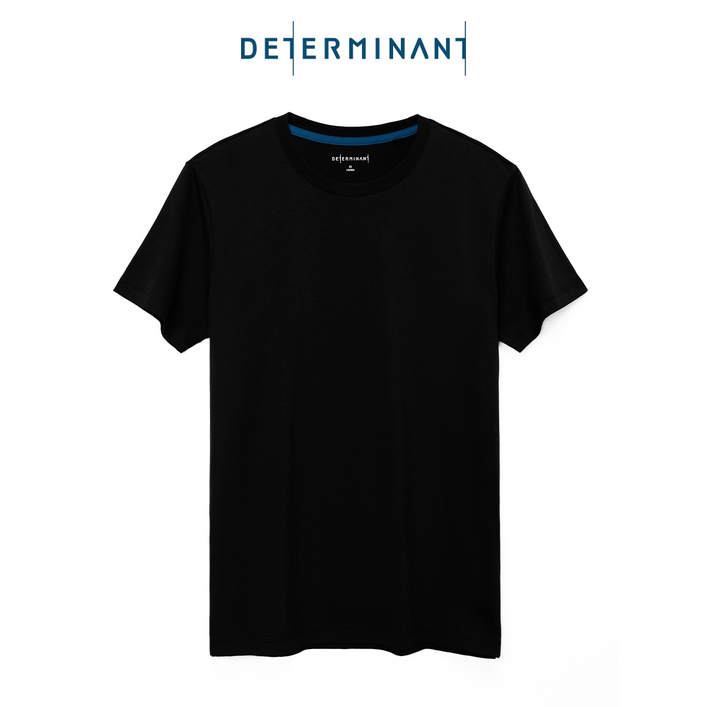 Áo thun nam Determinant thấm hút tốt mềm mại -  màu Đen