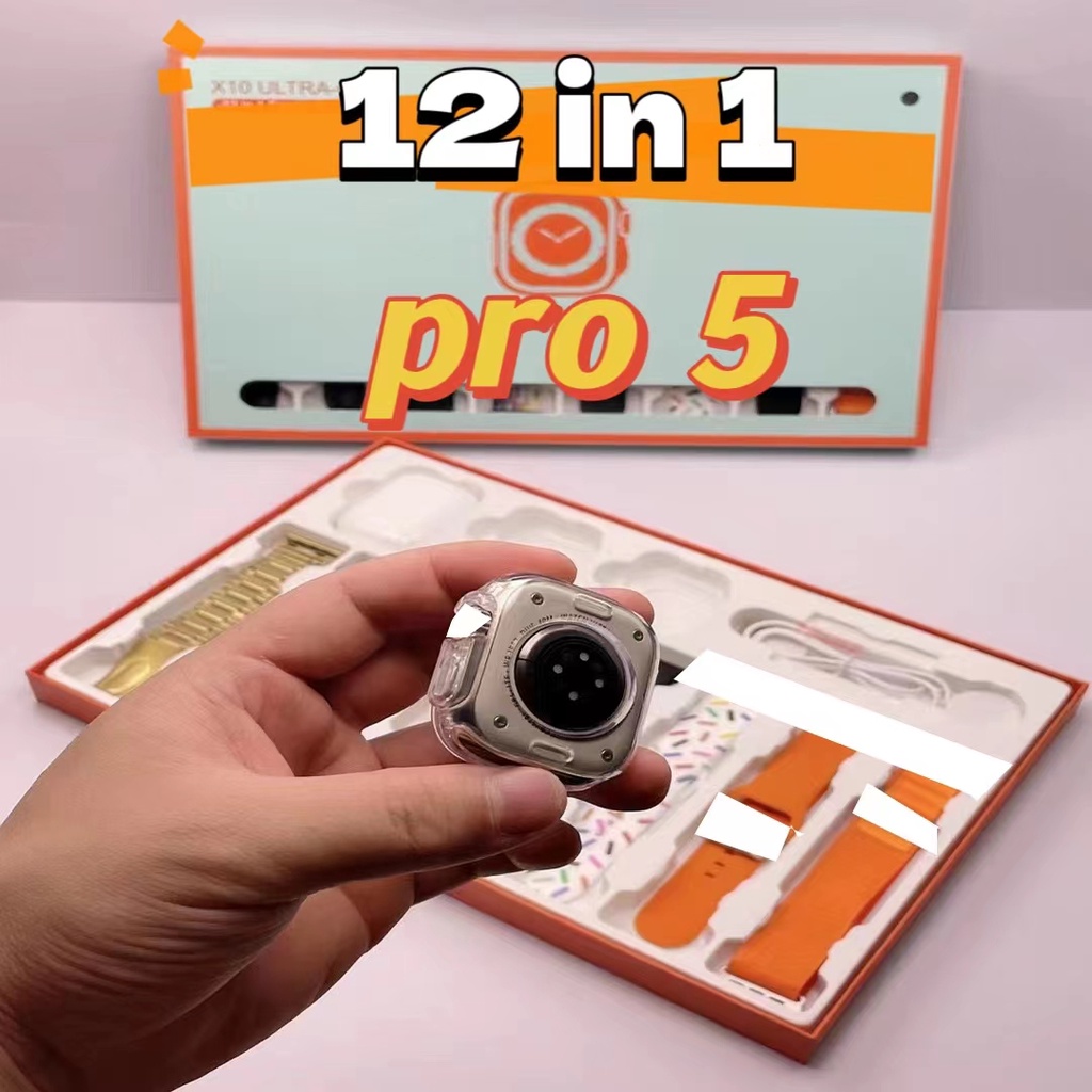 Mới set Đồng Hồ Thông Minh x10 ultra-gs 12 + 1 Đa Chức Năng Kèm Phụ Kiện