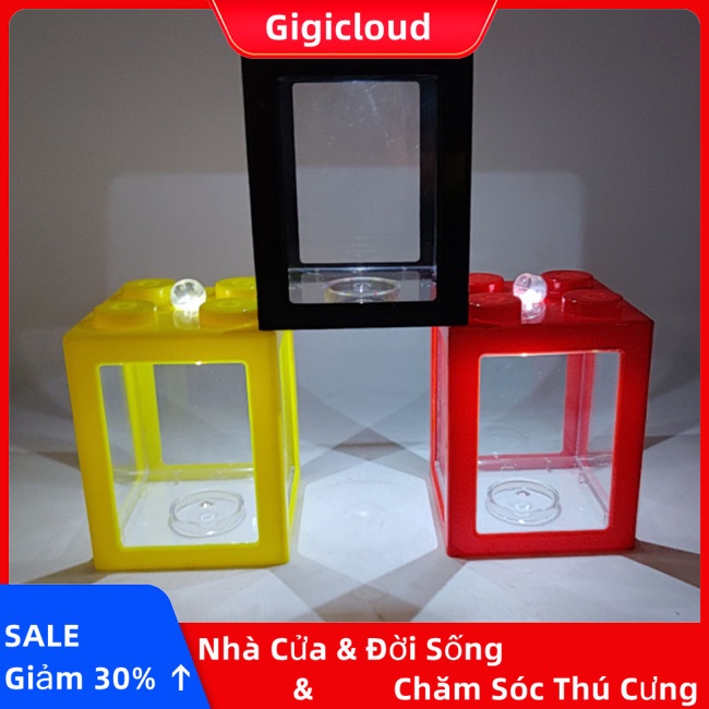 Bể Nuôi Rùa mini Để Bàn Có Đèn Trang Trí Phòng Khách / Văn Phòng