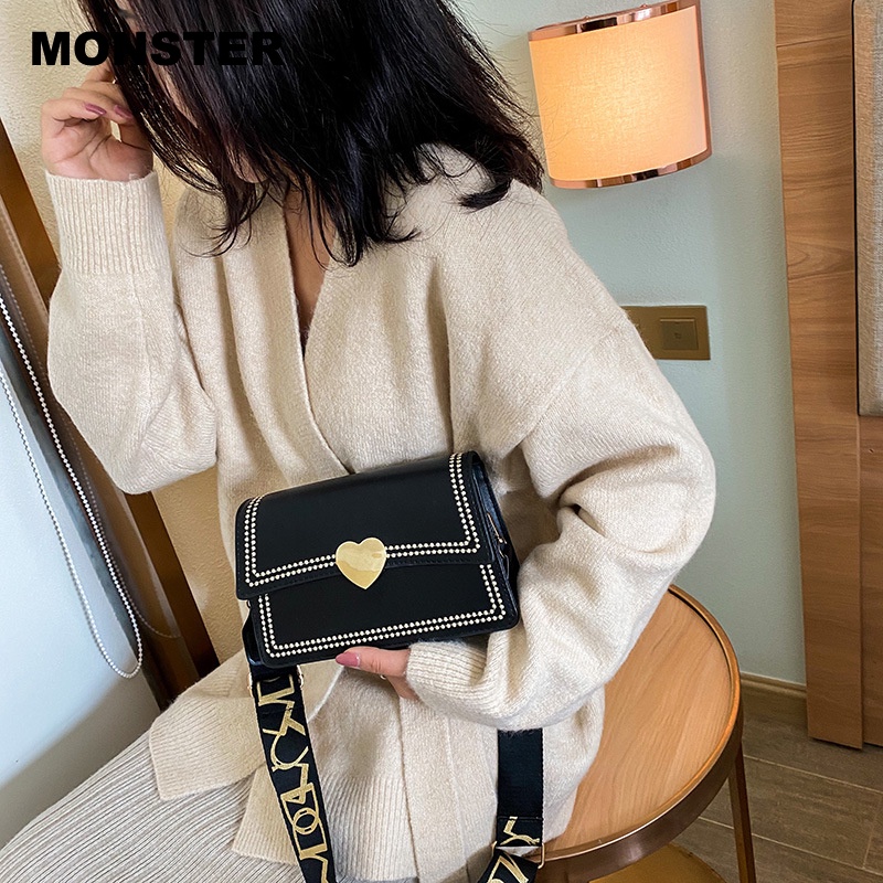 MONSTER túi xách nữ túi đeo chéo kẹp nách đeo vai 2023NEW GDJ2390MN7 36Z230909