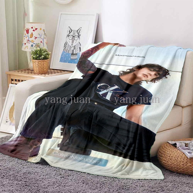 Chăn Giữ Ấm Tùy Chỉnh Mềm Mại In Hình bts jung kook Dùng Khi Đi Dã Ngoại