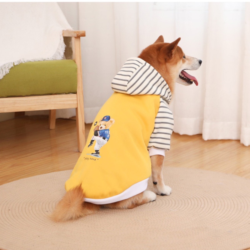 Áo hoodie Họa Tiết Gấu Hoạt Hình Dễ Thương Cho Thú Cưng