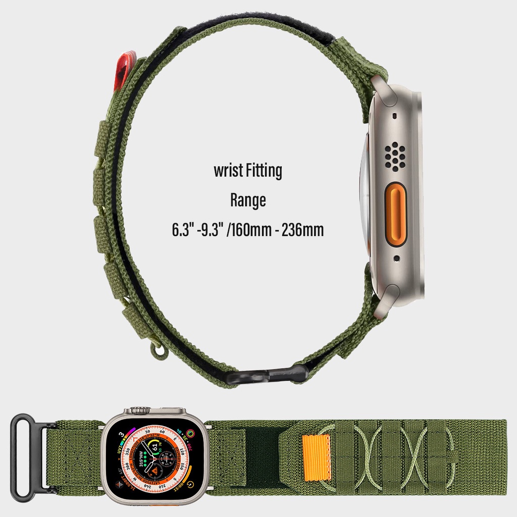 Dây Đeo nylon Thoáng Khí Có Thể Điều Chỉnh Cho iwatch series 8 / 7 / 6 / 5 / 4 / 3 se 42mm 44mm