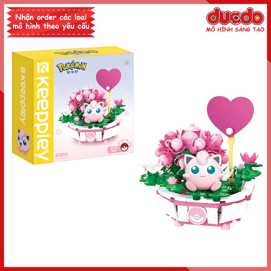 Keeppley K20221 Lắp ghép Pokemon Jigglypuff - Đồ chơi Xếp hình Mô hình Pikachu
