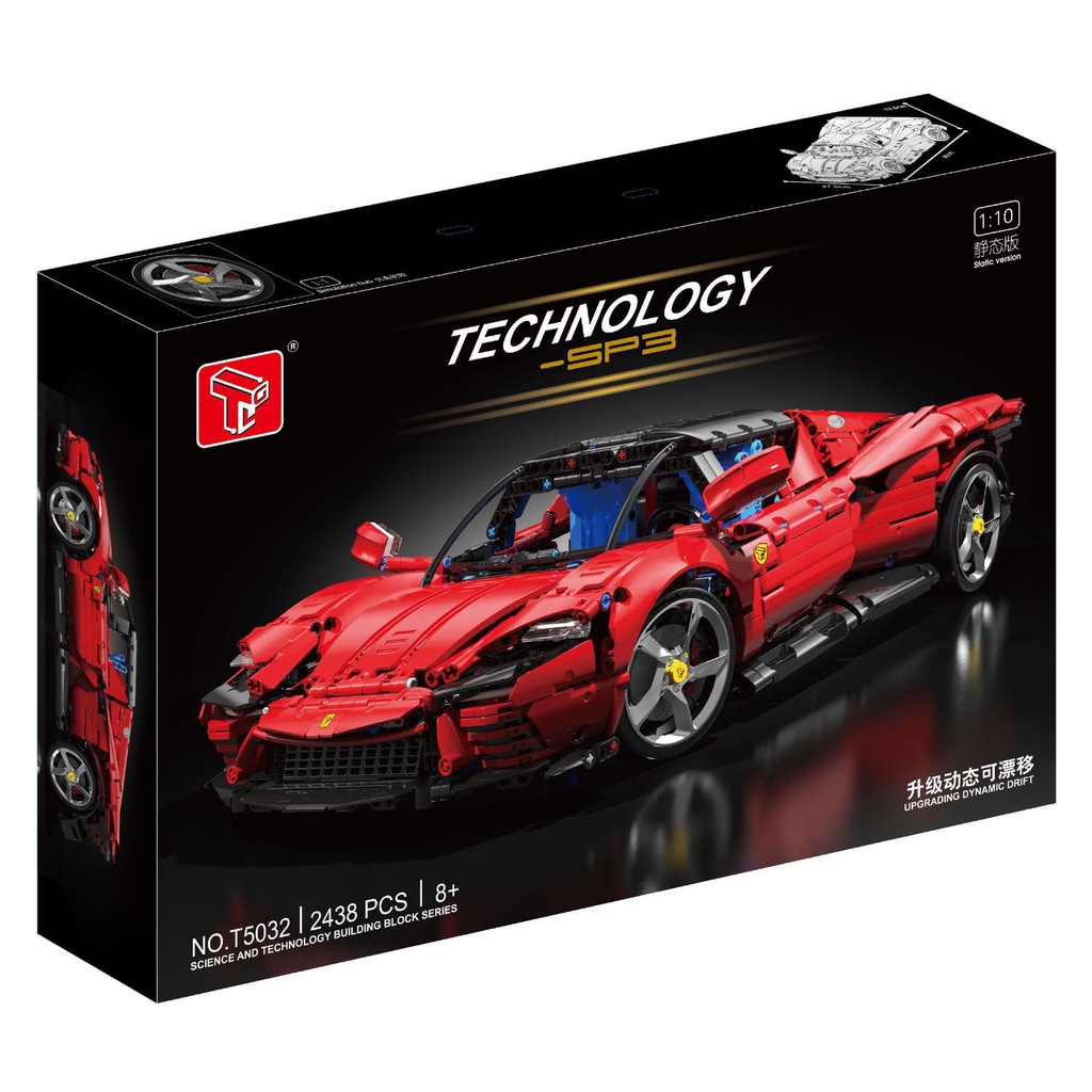 Siêu xe Ferrari SP3 Drift Taigaole phiên bản 1:10 2438+ PCS