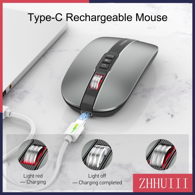 Chuột bluetooth Không Dây jt m113 2.4g / bluetooth 5.1 Chế Độ Kép 2400dpi Cho pc laptop