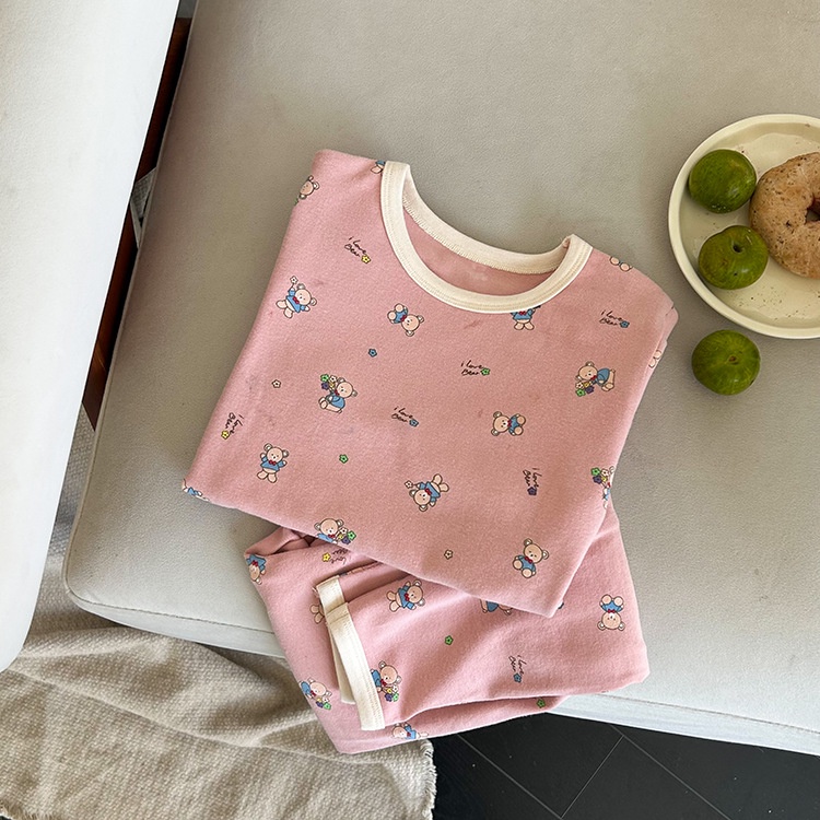 Bộ Quần Áo Ngủ Dài Tay Thu Đông Ambbkids Kích Thước  Mới Nhất Cho Bé Trai Bé Gái