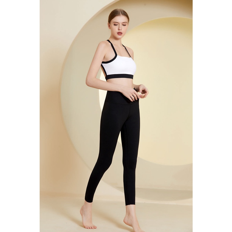 Set trang phục thể thao AIRACTIVE LEISURE áo ngực cổ yếm và quần legging lưng cao thời trang dành cho nữ