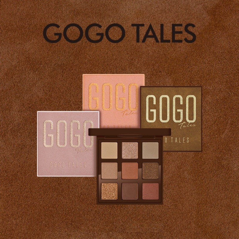 Bảng phấn mắt GoGo Tales 9 ô Bảng màu mắt nội địa trung mịn da chống thấm nước Admiring Velvet GT161 .