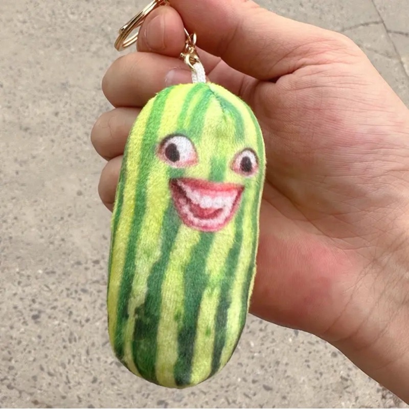 Móc khoá quả dưa hấu meme hài hước