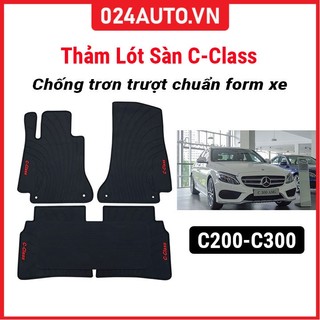 Thảm lót sàn ô tô cao su 3d mercedes c-class c200, c250, c300