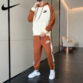 Nke set Đồ Thể Thao Áo Hoodie + Quần Dài Phong Cách unisex