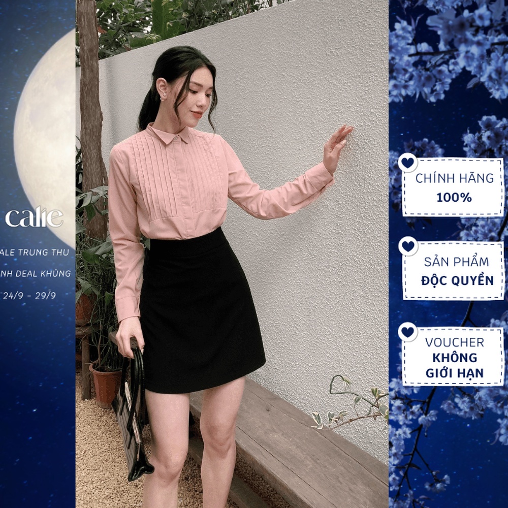 Chân váy ôm dáng chữ a công sở tôn dáng Calie House CA018
