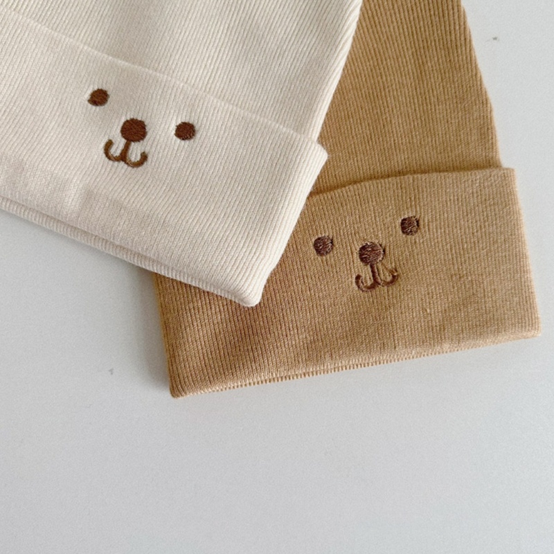 Mũ Dệt Kim Thêu Họa Tiết Hoạt Hình Trọng Lượng Nhẹ Thoải Mái Thời Trang Thu Đông Cho Bé