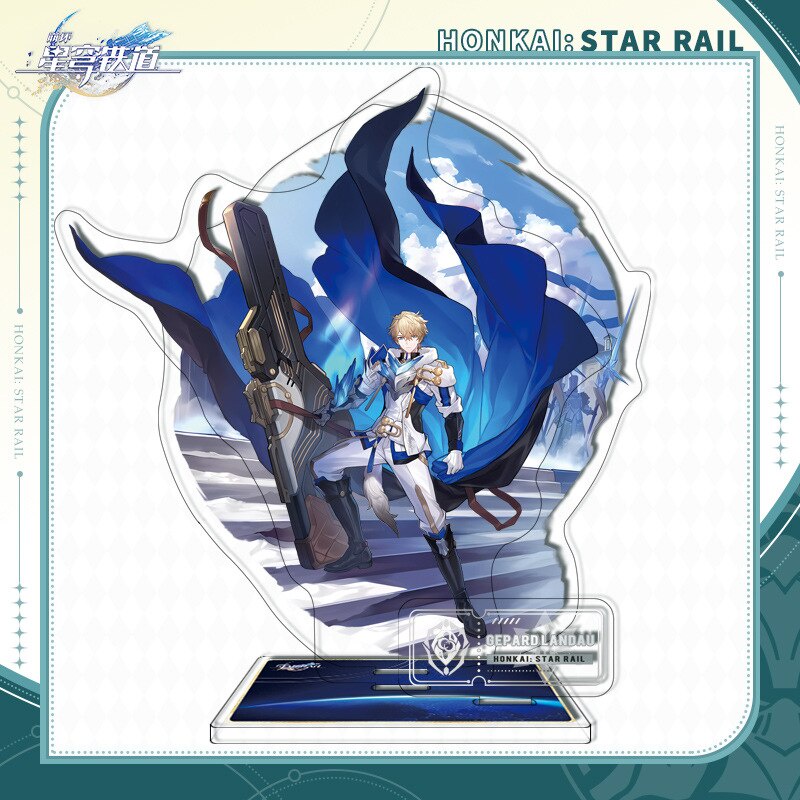 Mô hình Standee Game Honkai Star Rail Figures Lunae Blade Silver Wolf Ka HD Anime in hình nhân vật 2 mặt rõ nét