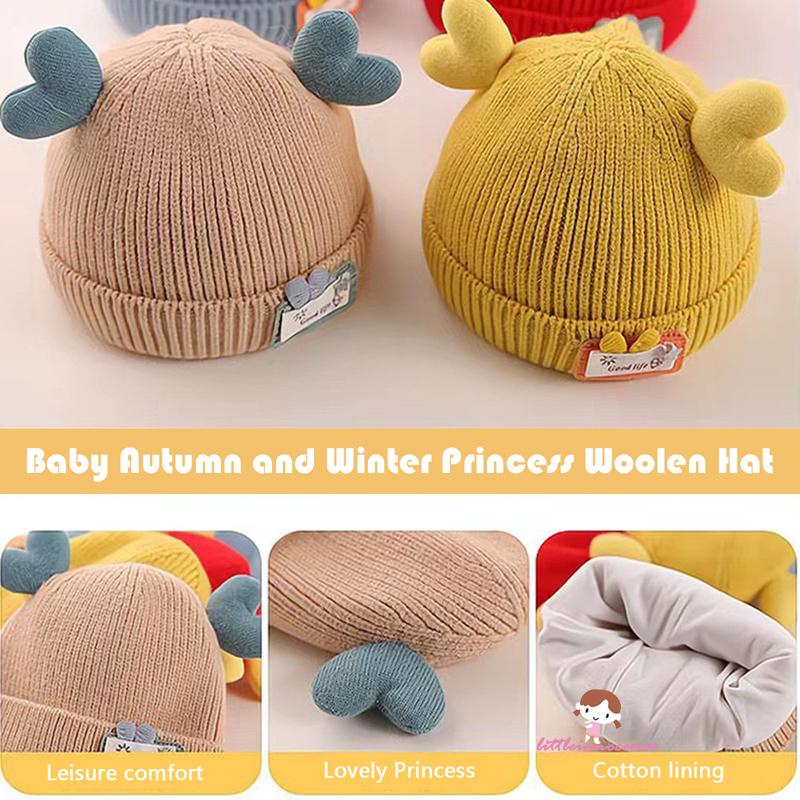 Xzq- Mũ beanie Dệt Kim Giữ Ấm Mùa Đông Hình Sừng Hươu Cho Bé Dùng Trong Lễ Hội Ngoài Trời