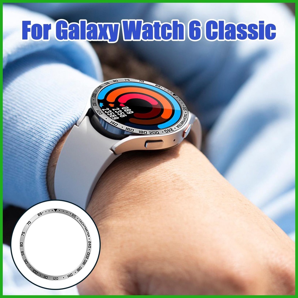 Bezel Ốp Vòng Nhẫn Chống Nước Chống Trầy Xước Cho Đồng Hồ Thông Minh samsung watch6 classic 43mm 47mm