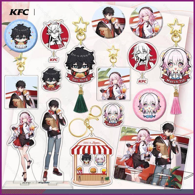 Sy2 Huy Hiệu Hình honkai: Starrail kfc anime Thứ 7 Trang Trí Nhà Cửa