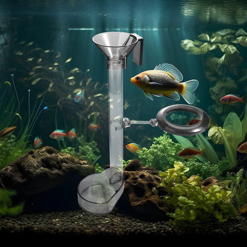 Hubert Dụng Cụ Đựng Thức Ăn Bằng Nhựa Trong Suốt Có Thể Tháo Rời Kèm Muỗng Và Đĩa Đựng Tôm Cho Bể Cá