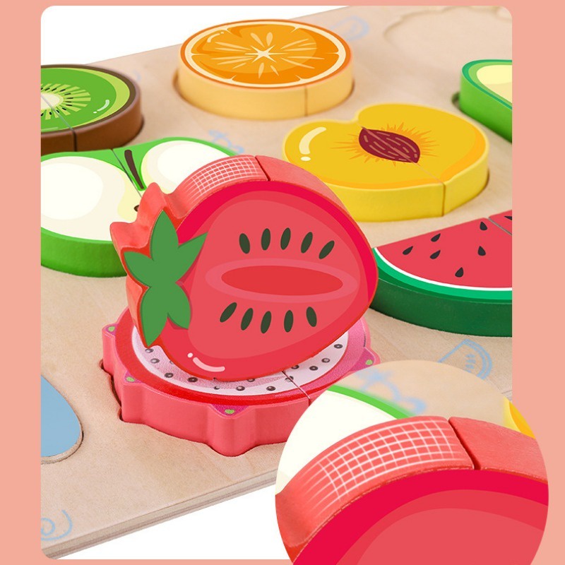 Bộ Đồ Chơi Cắt Trái Cây Bằng Gỗ Cho Bé