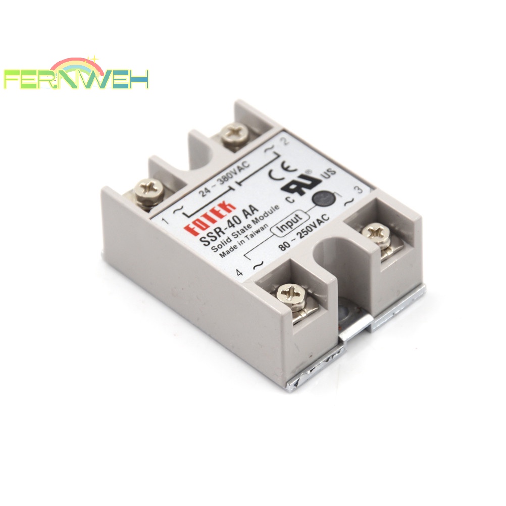Rơ Le Trạng Thái Nước Rắn ssr-40aa-h 40a 80-250v ac to 90-480v ac ssr 40aa