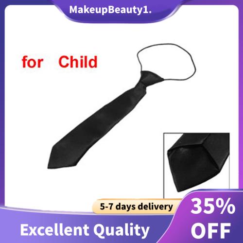 Cà Vạt polyester Màu Đen Co Giãn Cho Bé