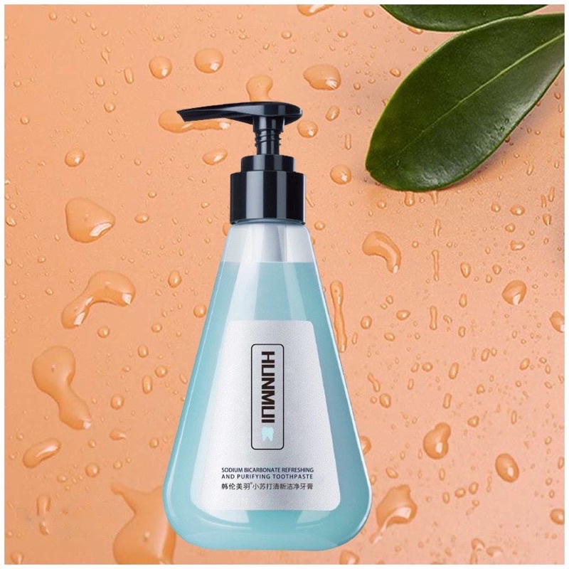 Kem Đánh Răng Hunmui Dạng Gel Cho Răng Trắng Sáng, Thơm Mát Tự Nhiên 210g