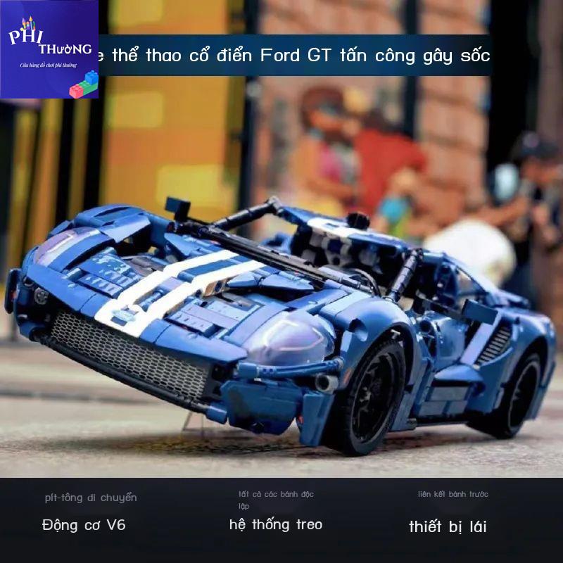 🔥Nóng bán💥Tương thích LEGO FORD GT Racing Block Cơ khí Công nghệ ghép lại Mô hình Xe thể thao Đồ chơ