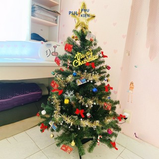 Cây thông noel mini để bàn 1M2 XANH TRƠN trang trí giáng sinh decor phòng ngủ trong nhà ngoài trời LP-TNQC-4