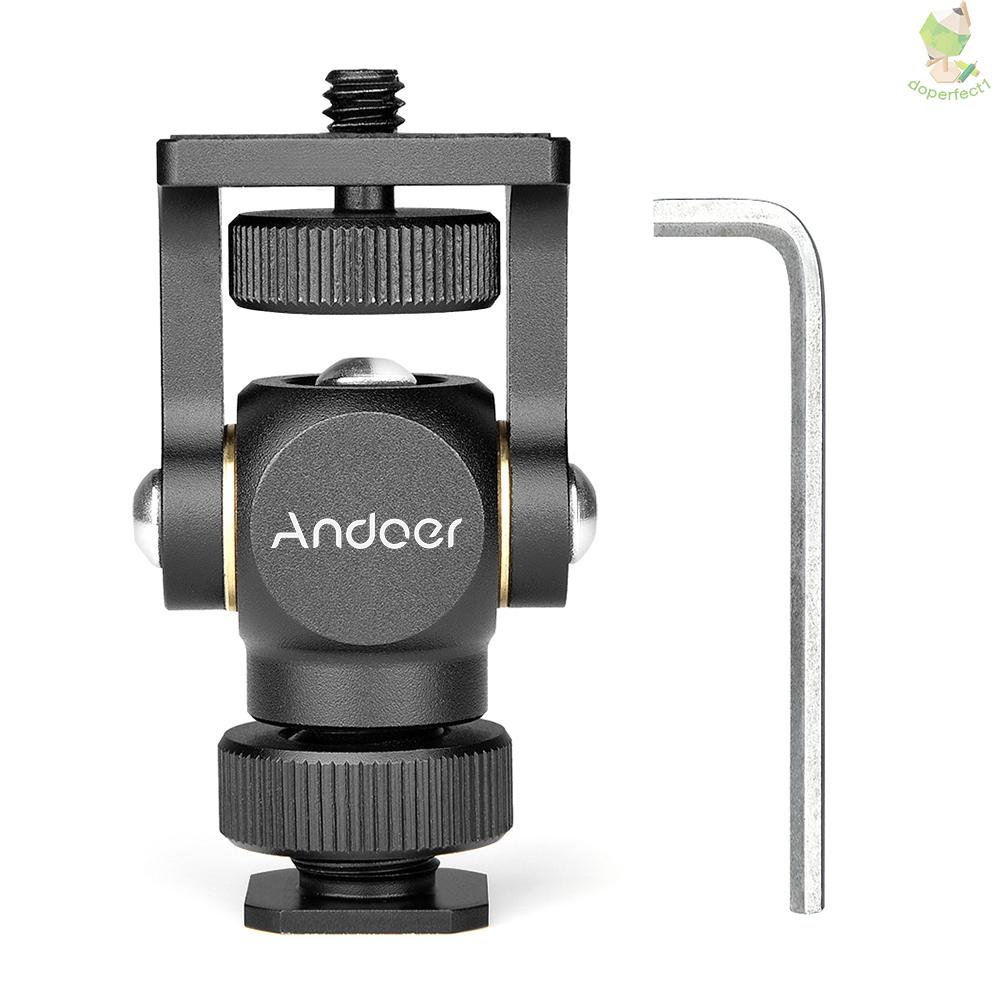 Giá Đỡ Màn Hình Máy Ảnh andoer video mount mini Bằng Hợp Kim Nhôm Có Đinh Ốc 1 / 4 inch Cho Máy Ảnh dslr 9.7