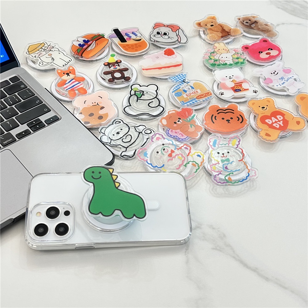 Dễ Thương Giá Đỡ Điện Thoại Có Nam Châm Hình Thỏ / Gấu Đáng Yêu