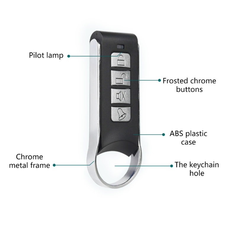 Chìa Khóa Điều Khiển Từ Xa Bằng Kim Loại ak1809 433mhz 315mhz