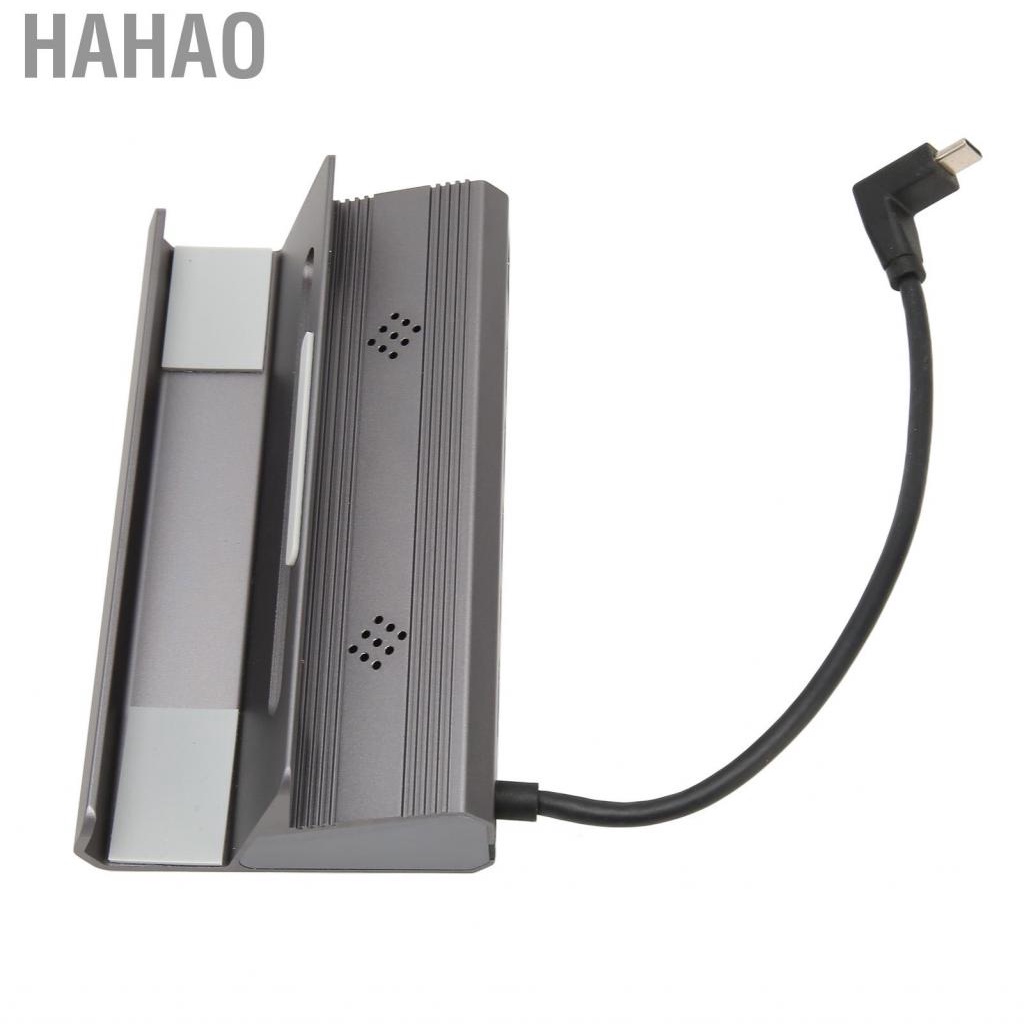 Hahao Game Console Dock 4K 60HZ Aluminum Alloy Housing 6 in 1 Gigabit Network Port USB3.0 Hub Docking Station for