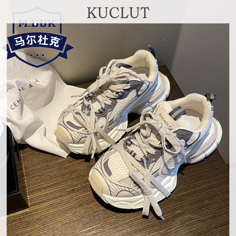 KUCLUT giày thể thao nữ giày nữ sneaker thời trang và giải trí dep Đường may tỉ mỉ Bền Sang trọng Siêu nhẹ FBX2393I2K 39Z230928