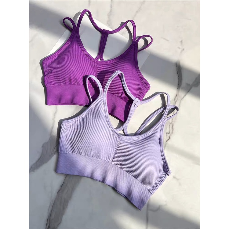 OLALA LEISURE Áo Ngực Thể Thao Chống Sốc Màu nude Phong Cách Âu Mỹ