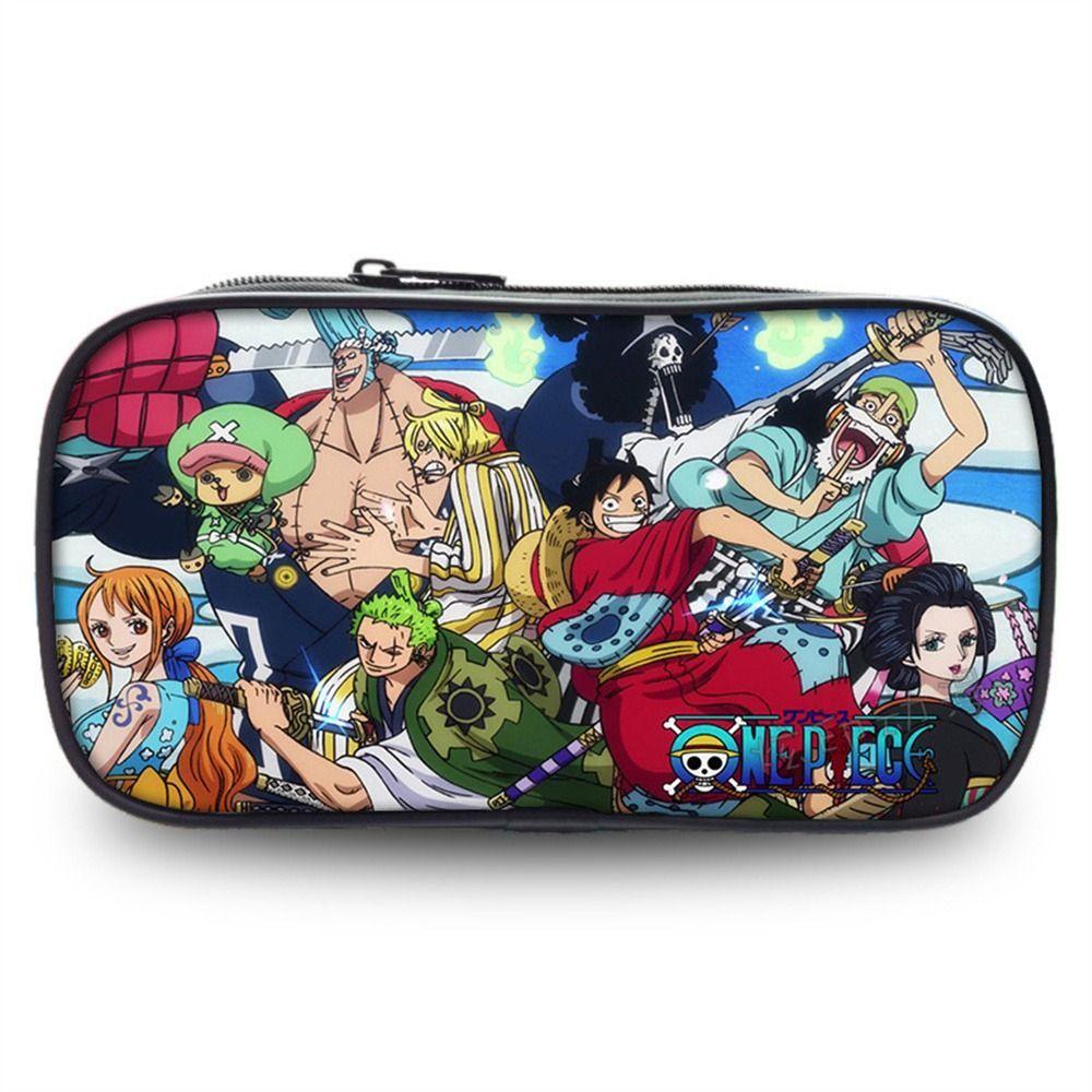 Lanfy Túi Đựng Bút Chì Hình luffy Rronoa zoro luffy Cho Học Sinh Túi Đựng Bút In Hình anime luffy Sức Chứa Lớn Cho Nam Nữ