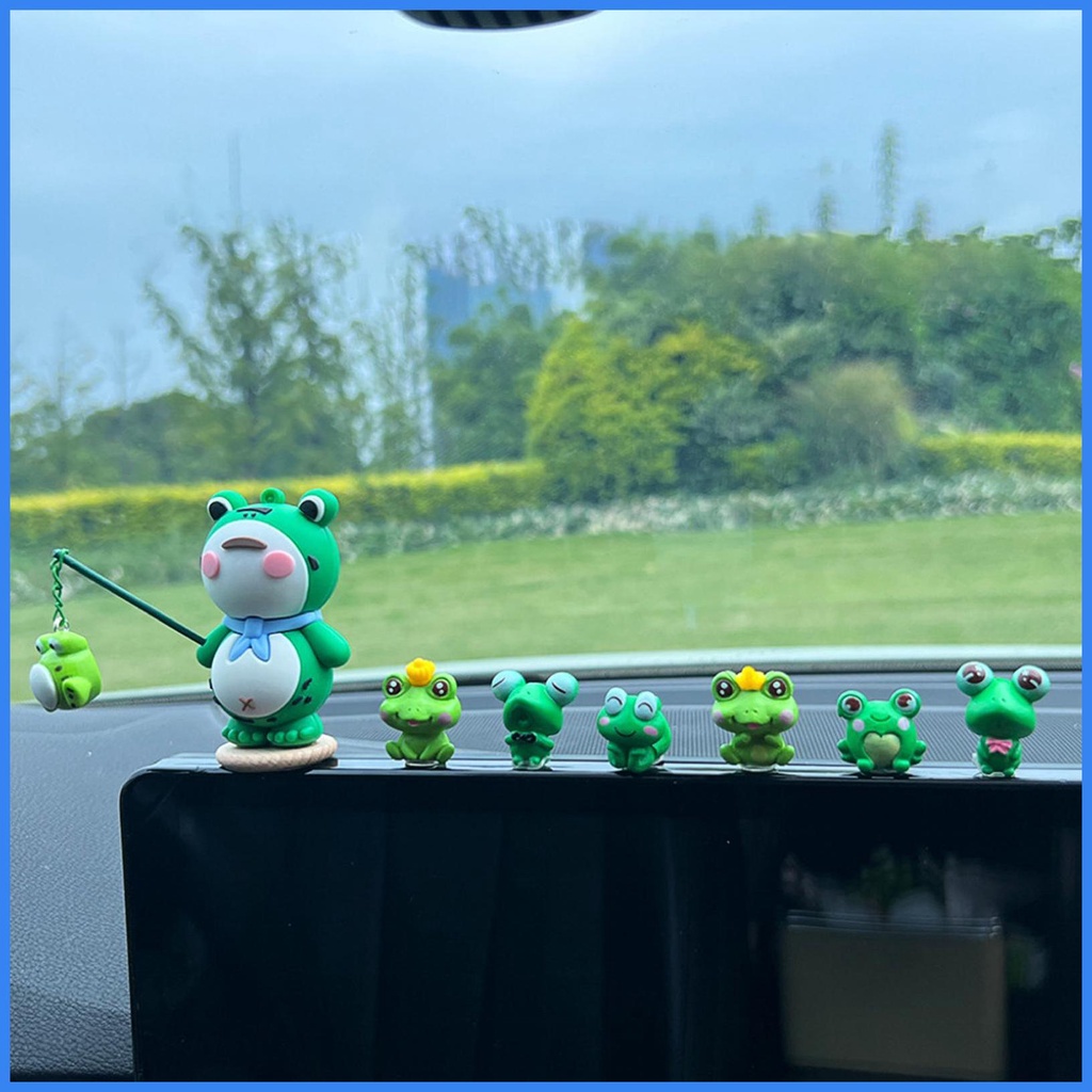 Ếch Trang Trí Bảng Điều Khiển Xe Hơi Vui Nhộn