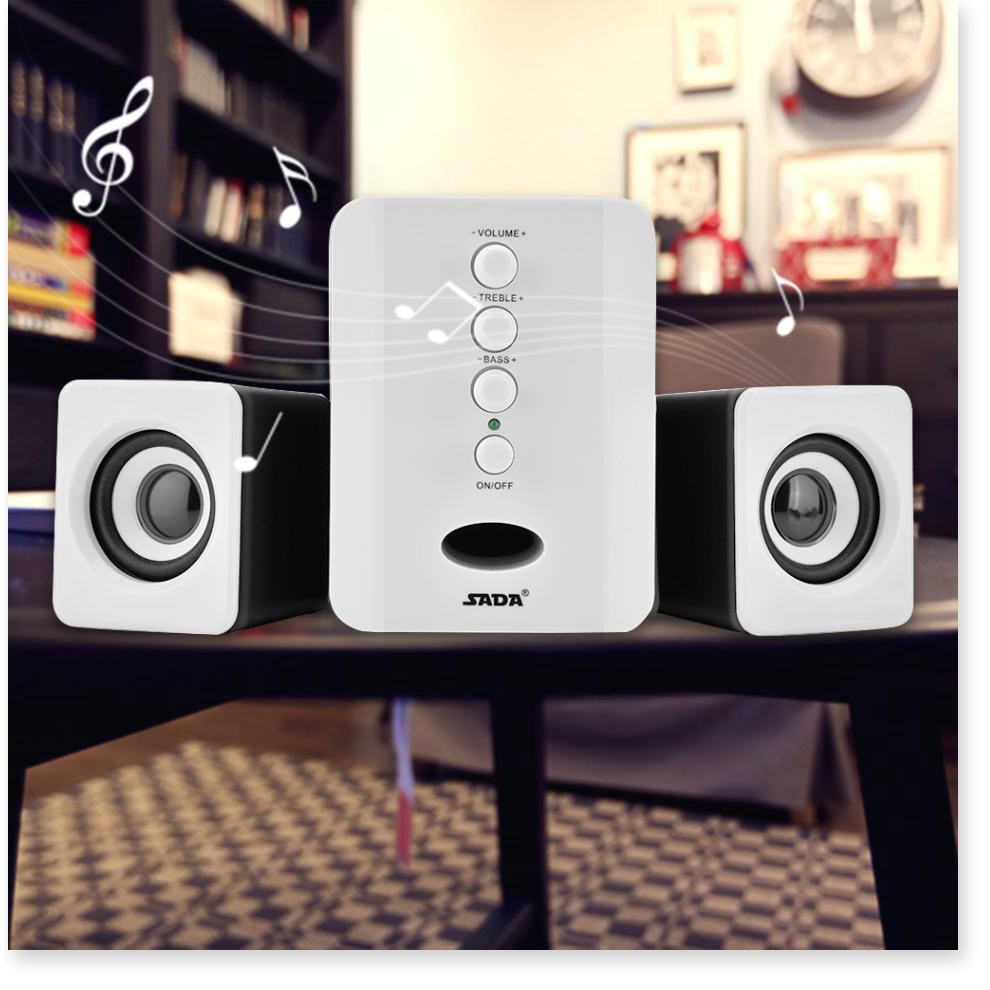 Loa Máy Tính mini Kaw D202 giá rẻ âm thanh sống động loa cho laptop, máy bàn PC