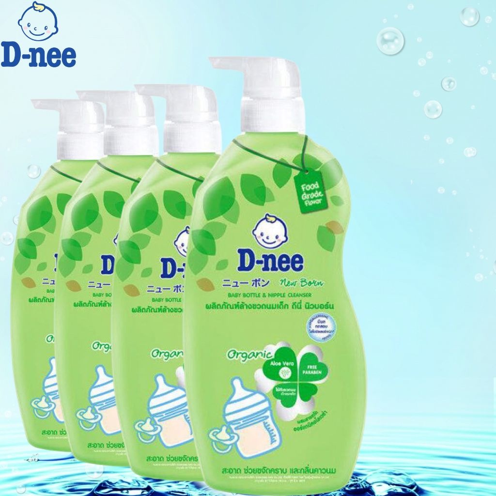 ComBo 5 Chai Nước rửa bình/ xúc bình sữa Dnee Thái Lan 600ml