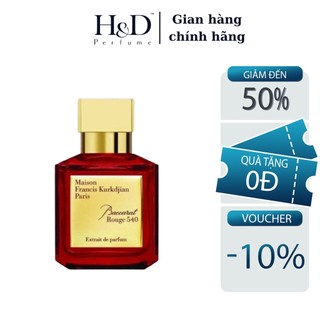 Nước hoa Baccarat Rouge 540 Extrait de Parfum MFK dành cho Nam và Nữ HD Perfume