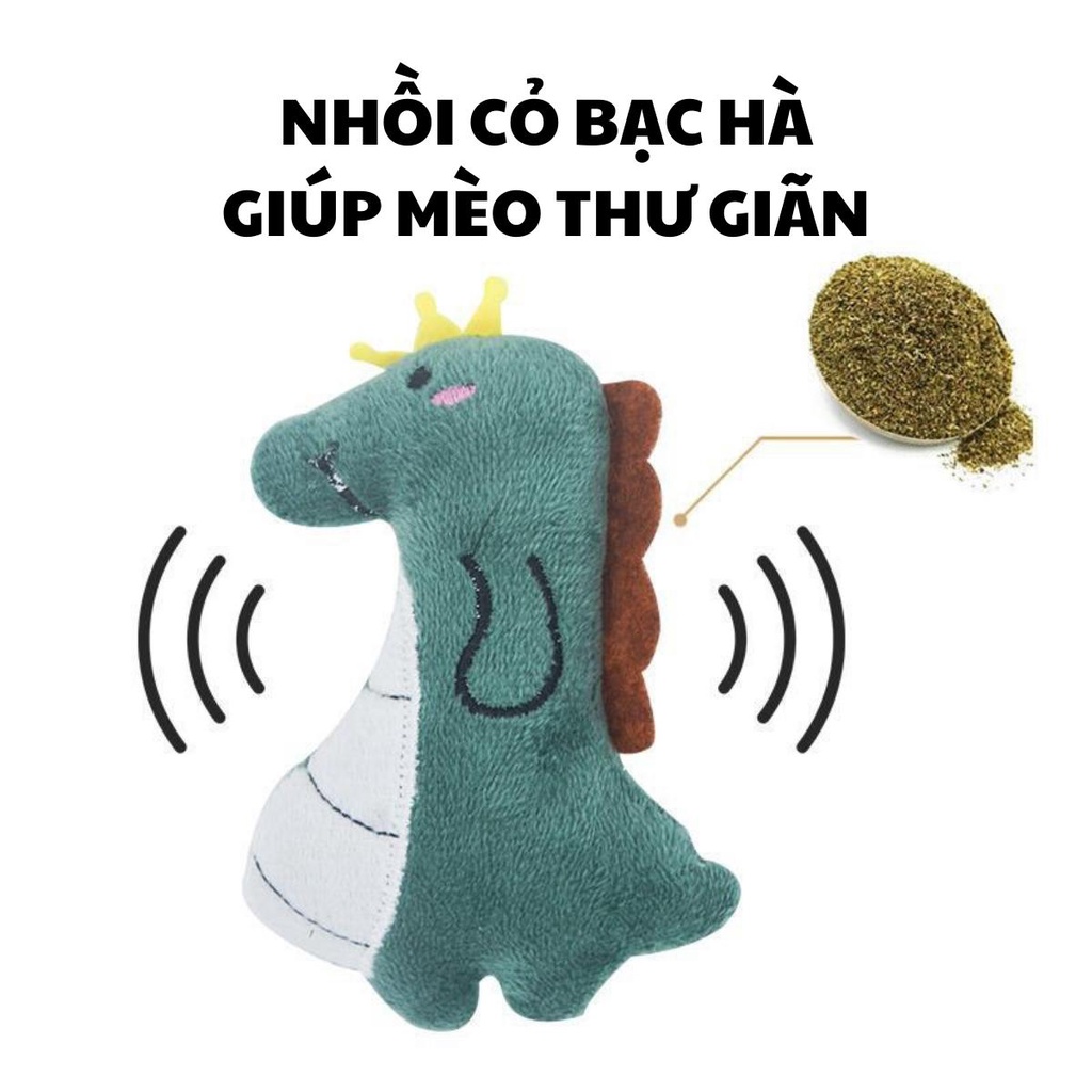 Đồ chơi cho mèo hình thú nhồi bông nhồi cỏ bạc hà giúp mèo giải trí, nhiều hình đáng yêu – UNU Pet House